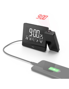 Hama Plus Charge Reloj despertador digital Negro