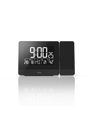 Hama Plus Charge Reloj despertador digital Negro