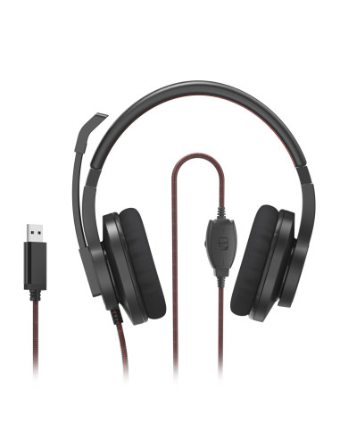 Hama | Auricular para PC Office HS-USB400 V2, estéreo, negro