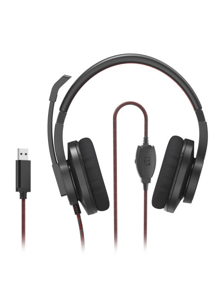 Hama | Auricular para PC Office HS-USB400 V2, estéreo, negro