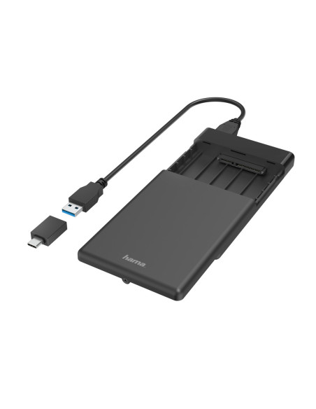 Hama 00200760 caja para disco duro externo Carcasa de disco duro SSD Negro 2.5"