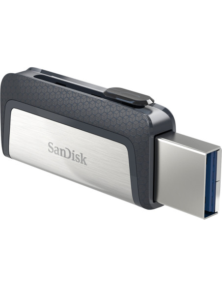 SanDisk Ultra Dual Drive USB Type-C unidad flash USB 128 GB USB Type-A   USB Type-C 3.2 Gen 1 (3.1 Gen 1) Negro, Plata