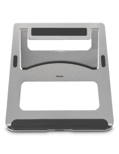 Hama Aluminium Soporte para ordenador portátil Plata 39,6 cm (15.6")