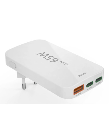 Hama 00201976 cargador de dispositivo móvil Portátil, Batería portátil, Smartphone, Tableta Blanco Corriente alterna Carga