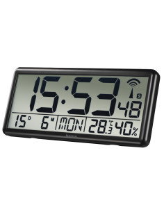 Hama Jumbo Reloj digital Rectángulo Negro 2