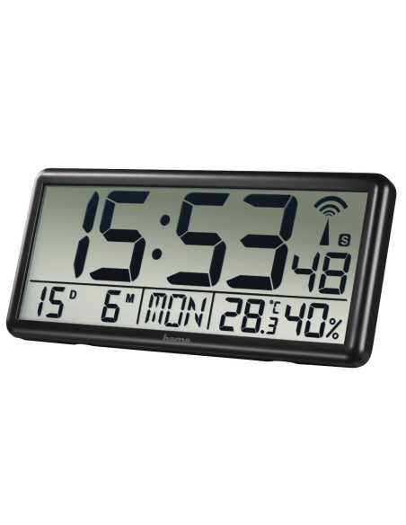 Hama Jumbo Reloj digital Rectángulo Negro