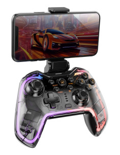 Mars Gaming MGP-BT2 Negro, Transparente Bluetooth USB Gamepad Analógico Digital Android, Nintendo Switch, Nintendo Switch 2, 2
