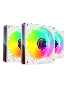 Mars Gaming MF3DPROKITW sistema de refrigeración para ordenador Carcasa del ordenador Ventilador 12 cm Blanco 2