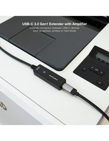 Nanocable 10.01.1311 cable USB USB 3.2 Gen 1 (3.1 Gen 1) 5 m USB C Negro