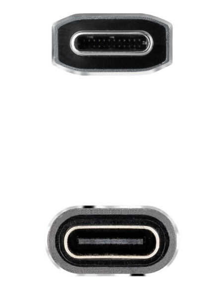 Nanocable 10.01.4500-COMB cable USB USB 3.2 Gen 2x2 0,5 m USB C Negro