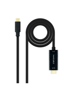 Nanocable Cable Conversor USB-C a HDMI 1.4 4K@30Hz, Color Negro, 5 m