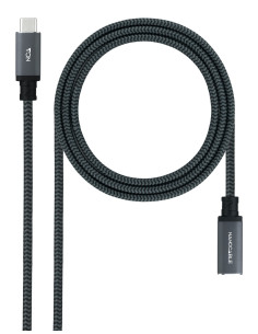 Nanocable 10.01.4502-COMB cable USB USB 3.2 Gen 2x2 2 m USB C Negro