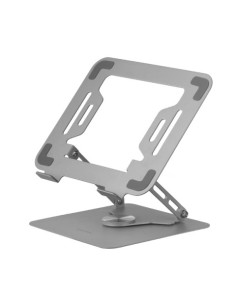 Mars Gaming MA-RSN, Soporte para Portátiles y Tablets hasta 17", Ajuste en Altura + Inclinación + Rotación 360º, Stand
