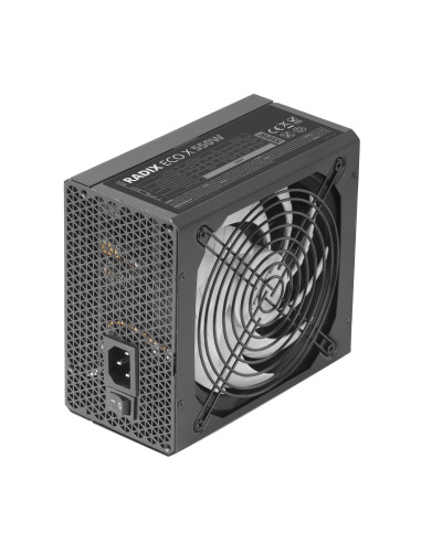 Tacens RADIX ECO X 550, Fuente Alimentación PC ATX 550W, 6 Años Garantía, 87% Eficiencia, Tecnologías SMD y DC-DC, Ventilador