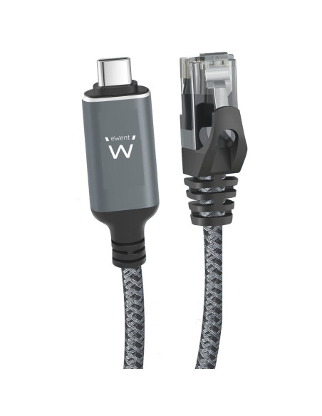 Ewent EC2000 cable de red Negro, Gris 1 m Cat6