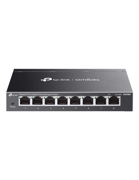 TP-Link Omada ES208G switch Gestionado L2 Gigabit Ethernet (10 100 1000) Negro