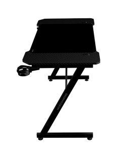 Mars Gaming MGD-X120, Mesa Gaming Ergonómica, Superficie en Fibra de Carbono, Estructura Metálica, Alfombrilla XXL, Soporte 2