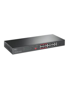 TP-Link TL-SL1218P switch No administrado Gigabit Ethernet (10 100 1000) Energía sobre Ethernet (PoE) 1U Negro 2