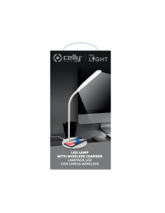 Celly WLLIGHT10WWH cargador de dispositivo móvil Smartphone Blanco USB Cargador inalámbrico Interior 2
