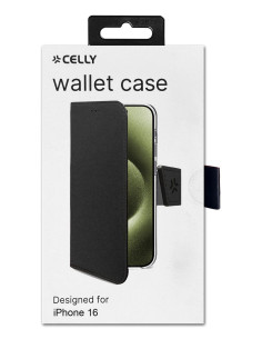Celly WALLY1078 funda para teléfono móvil 15,5 cm (6.1") Funda cartera Negro 2