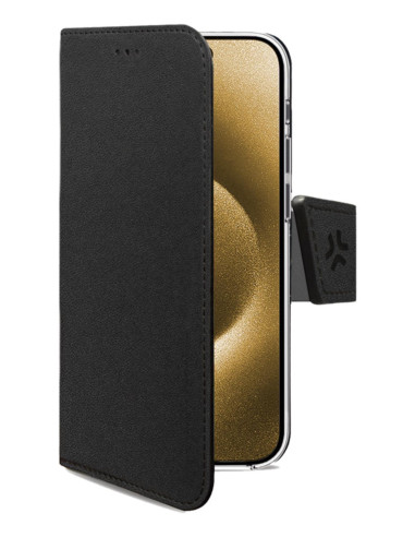 Celly WALLY1080 funda para teléfono móvil 17 cm (6.7") Funda cartera Negro