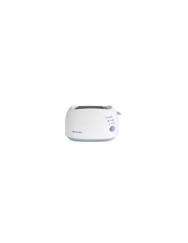 TOSTADOR DE PAN ORBEGOZO 750W 2 RANURAS SUPERIORES CALIENTA PANECILLOS FUNCIÍ“N DESCONGELADOR AUTOAPAGADO BLANCO TOS TO-3010