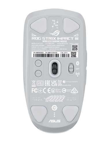 ASUS ROG Strix Impact III Wireless ratón Juego Ambidextro RF Wireless + Bluetooth Óptico 36000 DPI