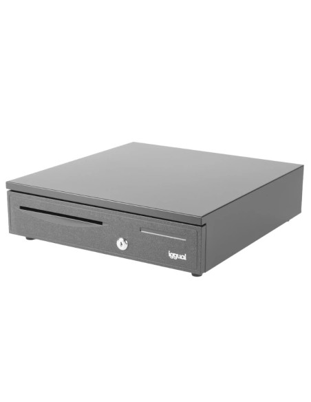 iggual Cajón portamonedas 4+8 negro 42 cm IRON-20