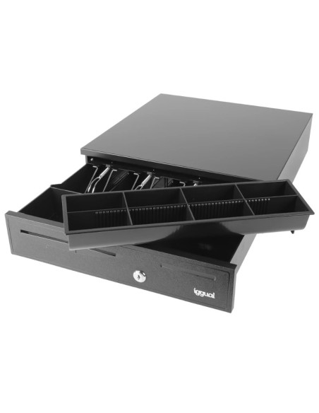 iggual Cajón portamonedas 4+8 negro 42 cm IRON-20