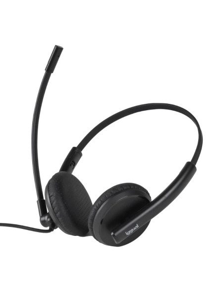 iggual ENC 3030 Auriculares Alámbrico Diadema Oficina Centro de llamadas Negro