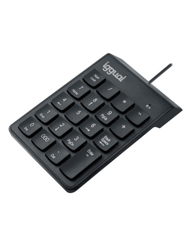 iggual Teclado numérico USB CK-NUM-19T negro