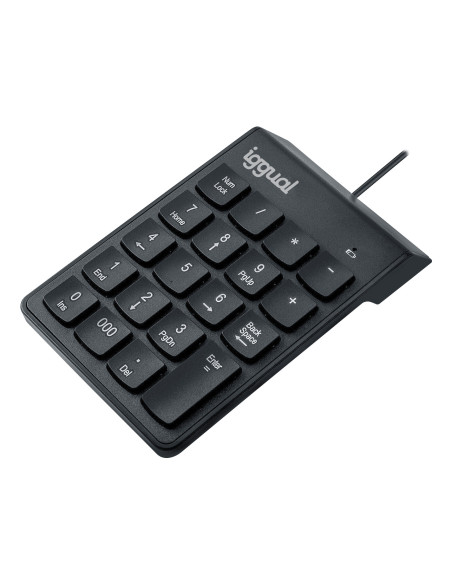 iggual Teclado numérico USB CK-NUM-19T negro