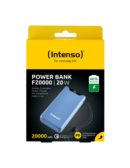 Intenso 7332055 batería externa Polímero de litio 20000 mAh Azul