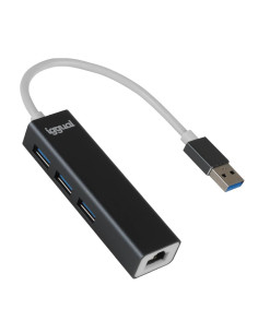 iggual IGG319260 base para portátil y replicador de puertos Alámbrico USB 3.2 Gen 1 (3.1 Gen 1) Type-A Negro