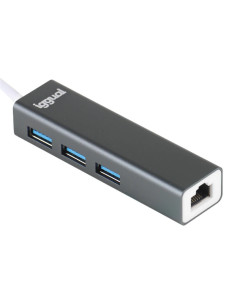 iggual IGG319260 base para portátil y replicador de puertos Alámbrico USB 3.2 Gen 1 (3.1 Gen 1) Type-A Negro 2