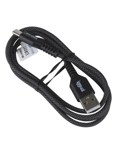 iggual Cable USB-A a tipo C 3A 100 cm trenzado