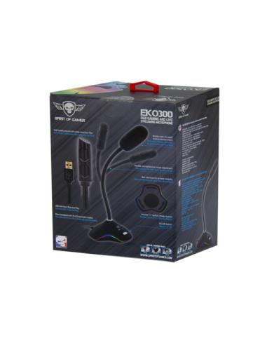Spirit of Gamer EKO300 Negro Micrófono para videoconsola