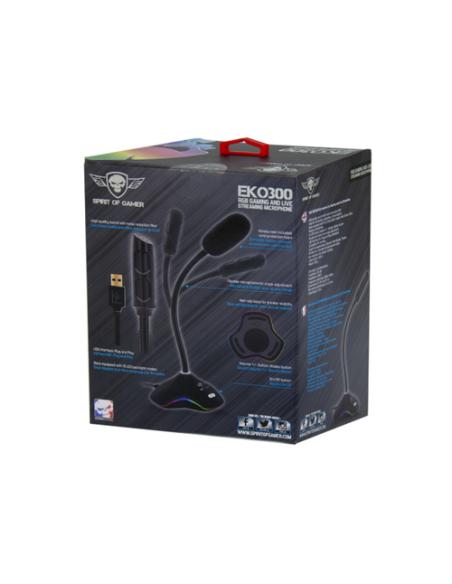 Spirit of Gamer EKO300 Negro Micrófono para videoconsola