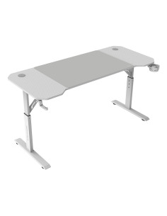 Mars Gaming MGD-ERGO140, Mesa Altura Ajustable 3 Posiciones, Superficie Ergonómica, Estructura Metálica, Alfombrilla XXL,