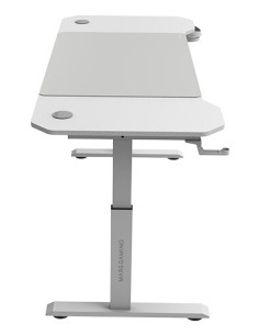 Mars Gaming MGD-ERGO140, Mesa Altura Ajustable 3 Posiciones, Superficie Ergonómica, Estructura Metálica, Alfombrilla XXL, 2