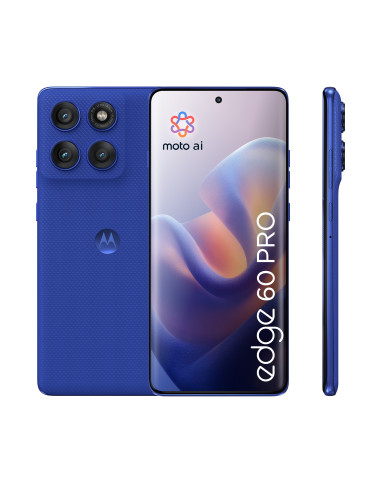 Motorola edge 60 pro 16,9 cm (6.67") SIM doble Android 15 5G USB Tipo C 12 GB 512 GB 6000 mAh Azul