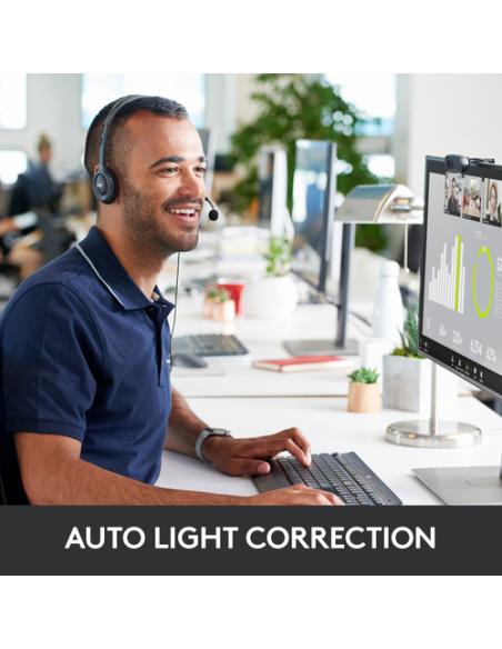 Logitech 960-001063 cámara web 3 MP 1280 x 720 Pixeles USB Gris, Gris Oscuro