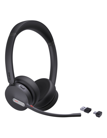 Yealink BH70 Dual Teams Auriculares Inalámbrico Diadema Oficina Centro de llamadas USB Type-C   USB Type-A Bluetooth Negro
