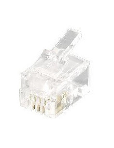 Equip 121111 conector RJ-11 (4P4C) Transparente
