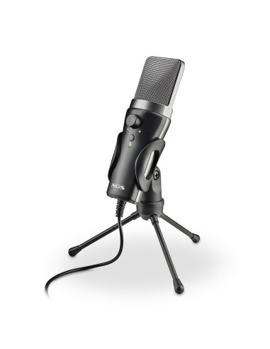 NGS MS120 USB Negro Micrófono para crear podcasts