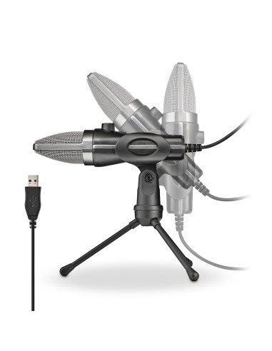 NGS MS120 USB Negro Micrófono para crear podcasts