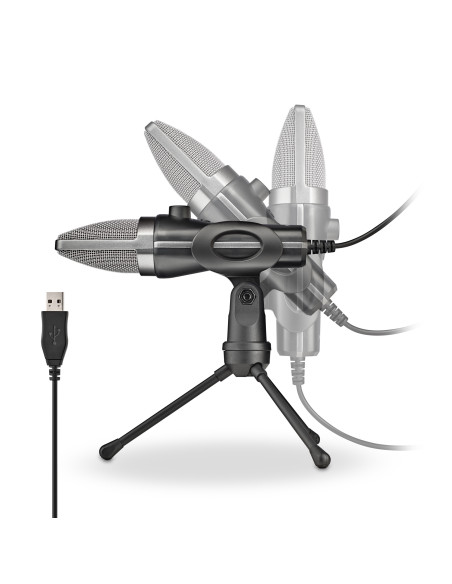 NGS MS120 USB Negro Micrófono para crear podcasts