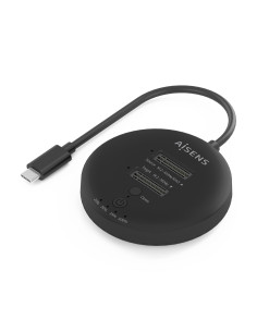 AISENS Estacion De Docking De Doble Bahia NVME a USB 3.2 Gen2x2, Clone, Negro 2