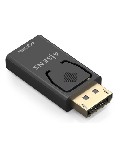 AISENS Conversor Displayport A HDMI 4K@30Hz, DP M-HDMI H, Negro