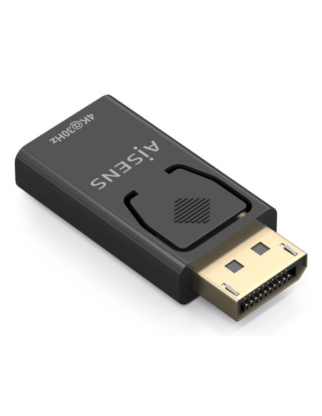 AISENS Conversor Displayport A HDMI 4K@30Hz, DP M-HDMI H, Negro